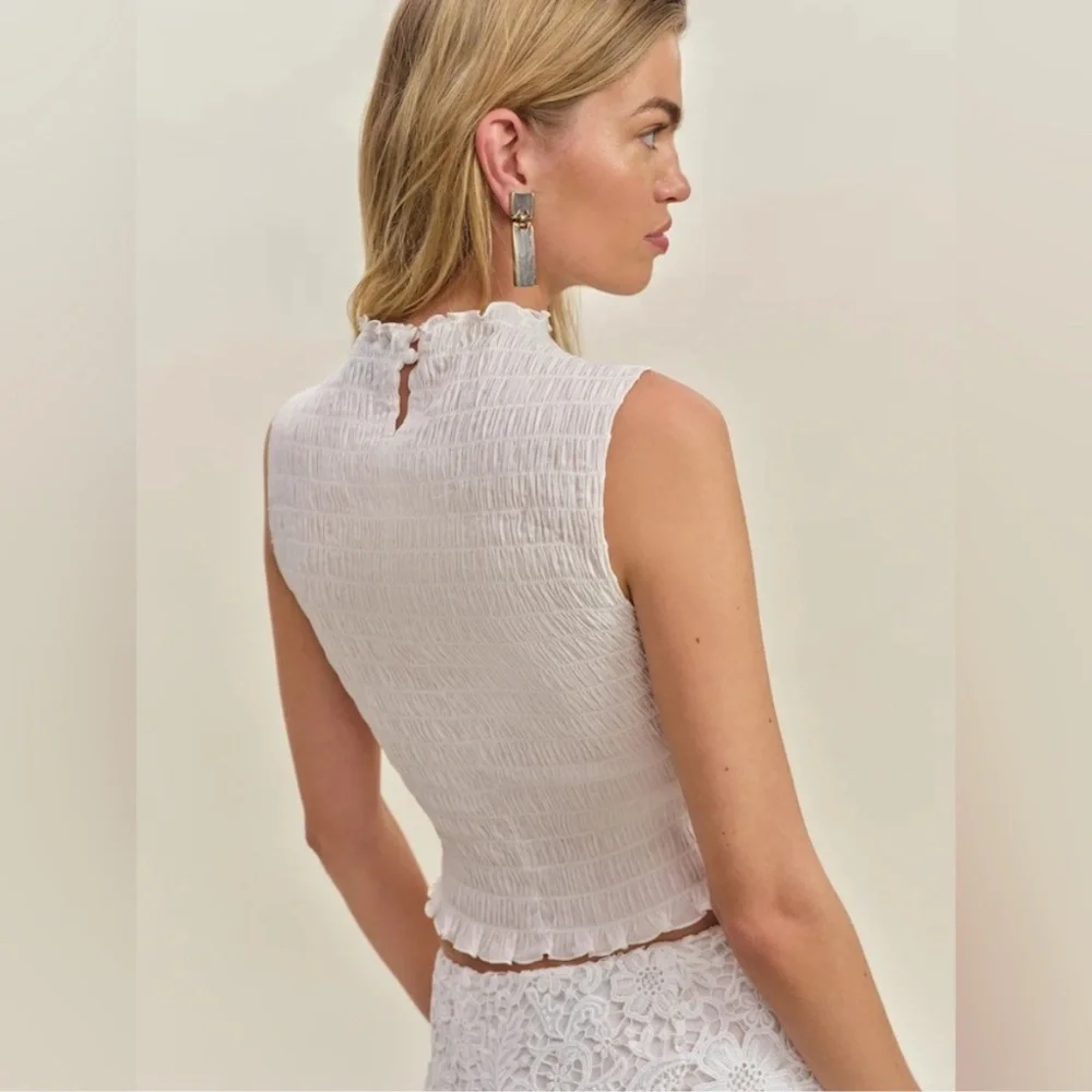 Reformation Adri Top In White